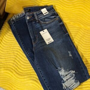 Judy Blue Distressed Dad Jeans